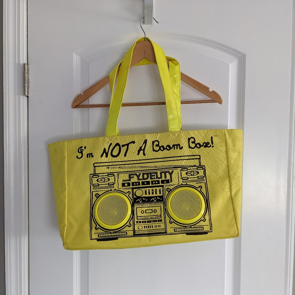 Boom Box Beach Tote